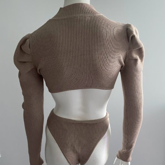 Fashion Nova Tunic Turtleneck Bodysuit - Picture 2 of 3